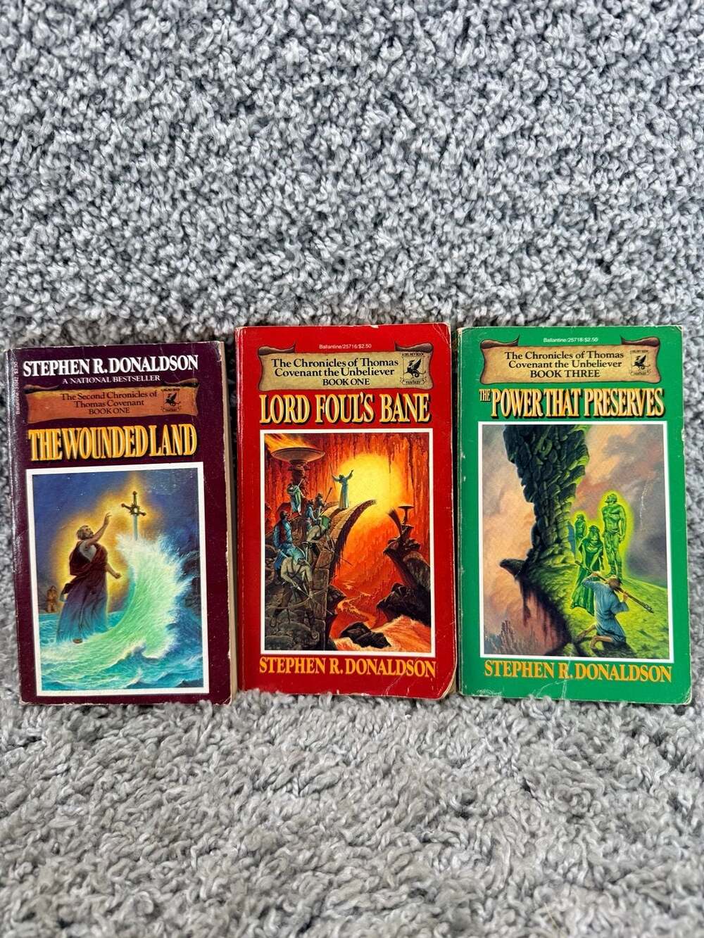 3 Vintage Stephen R. Donaldson Mass Market Paperbacks